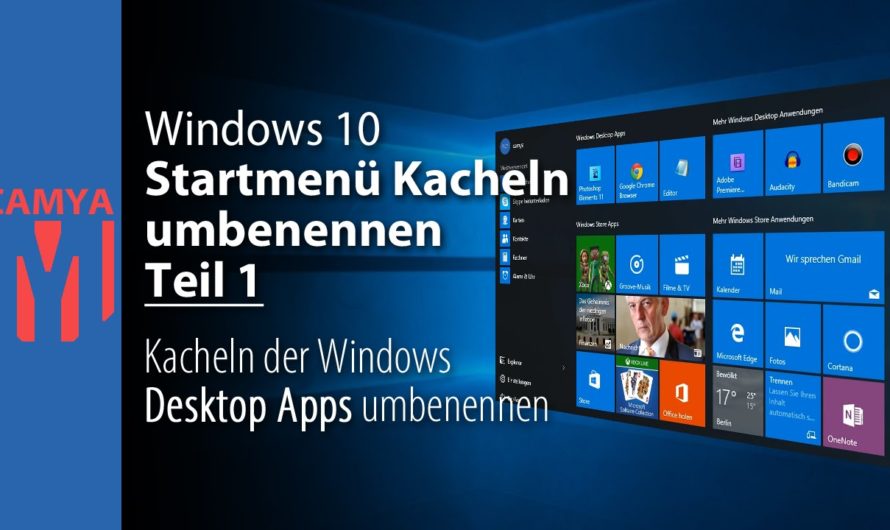 Rename Start Menu Tiles in Windows 10