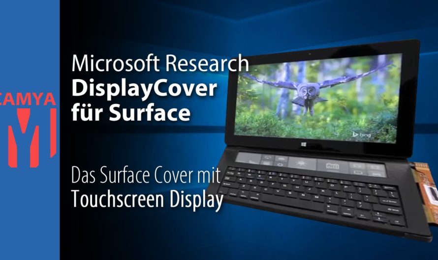 Microsoft Surface: Display Cover prototype crazy touch screen!